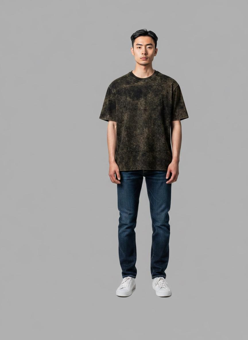 acid wash style t shirt