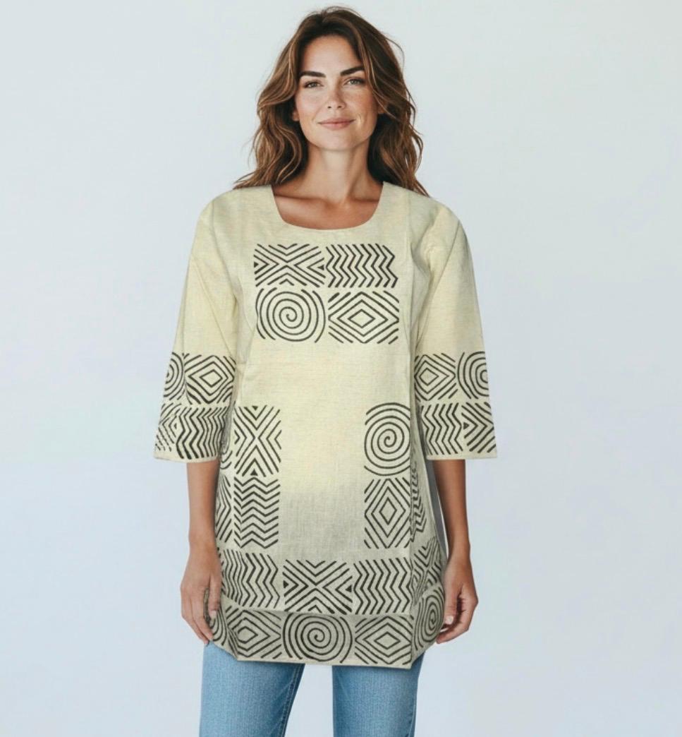 mandala print kurti