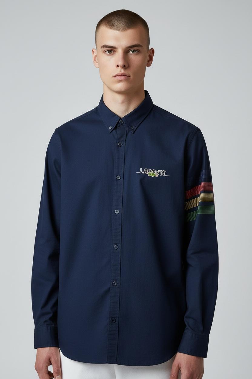 premium blue cotton shirt