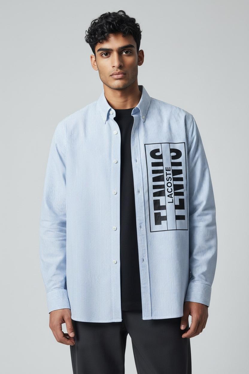 PREMIUM OLD MONEY BLUE STRIPS COTTON SHIRT