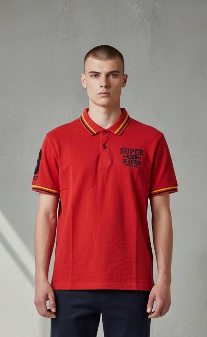 premium red polo cotton red t shirt